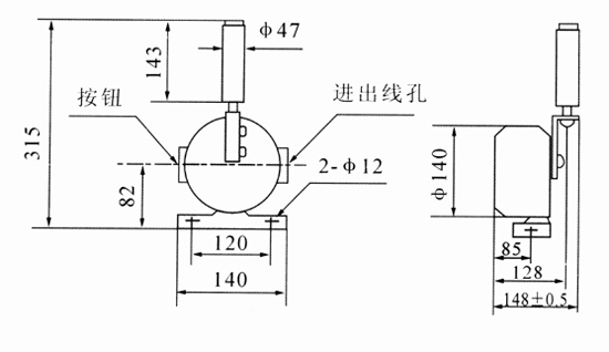 XLPP-12-30兩級(jí)跑偏開關(guān)KBW-220P防爆兩級(jí)跑偏開關(guān)